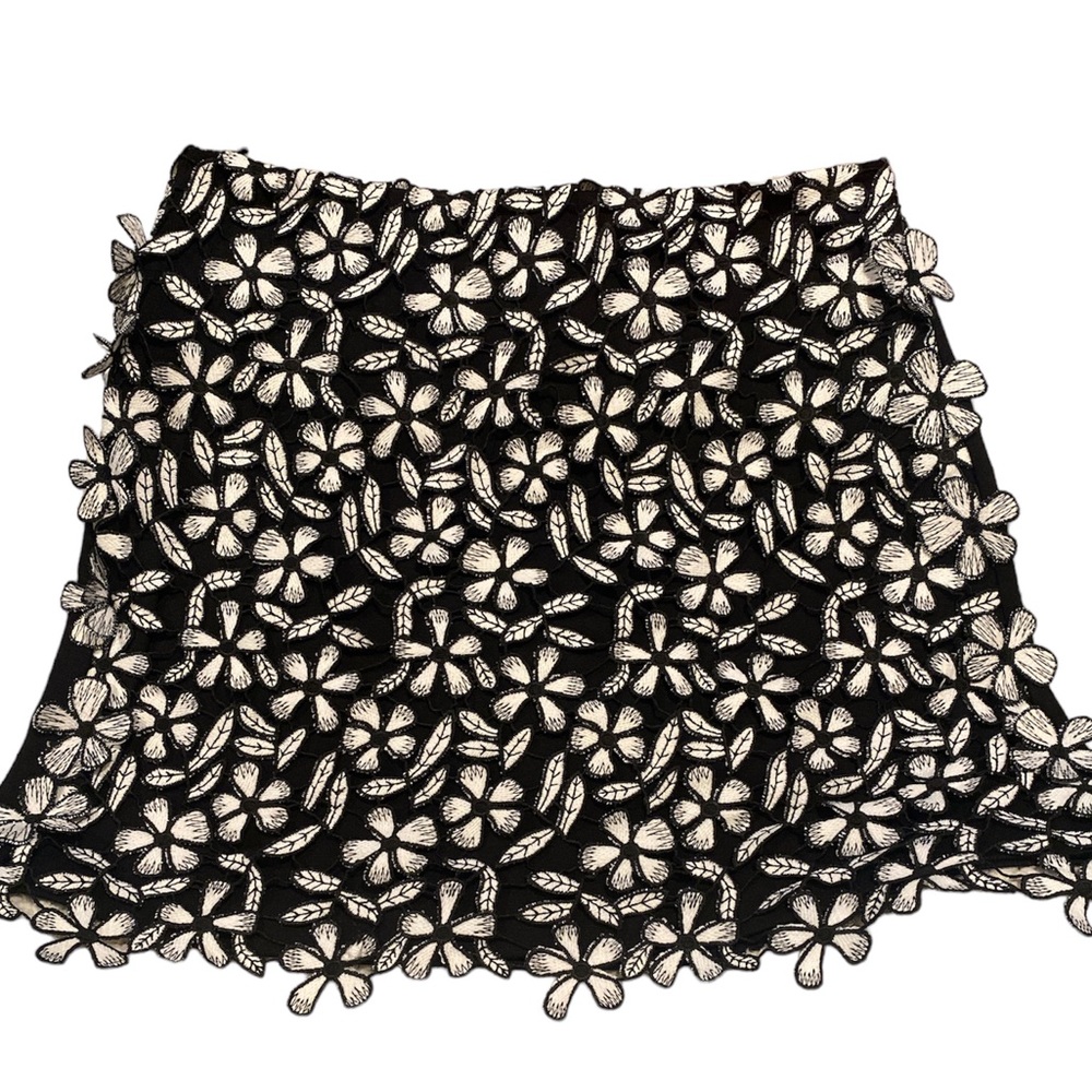 French Connection Floral Lace Mini Skirt Size 8